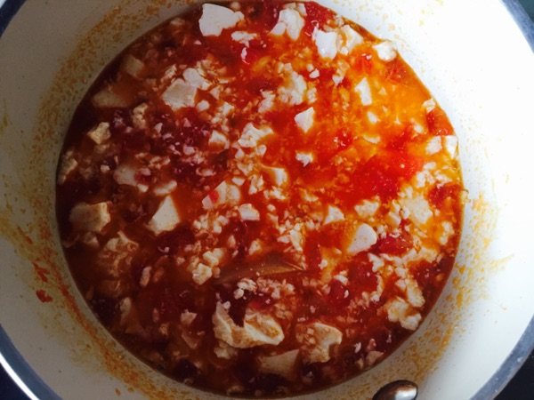 番茄豆腐花步骤6