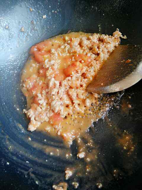 肉末西红柿炒蛋步骤4