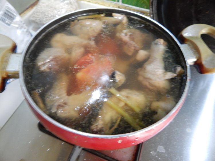 番茄杏鲍菇鸡汤步骤11