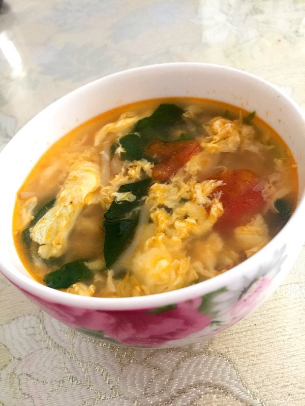 西红柿菠菜鸡蛋汤步骤9
