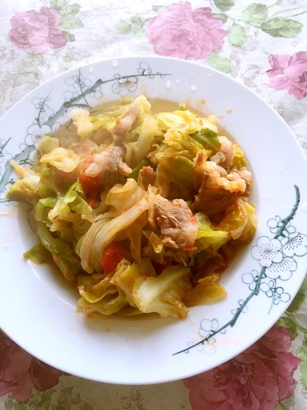茄汁包菜步骤9