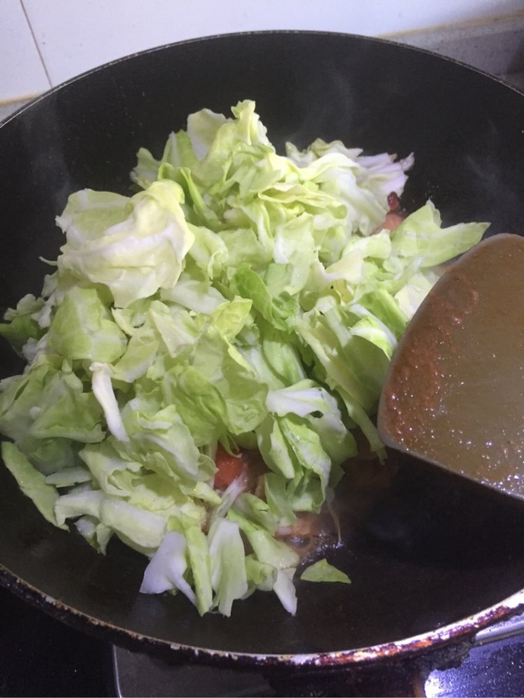 茄汁包菜步骤6