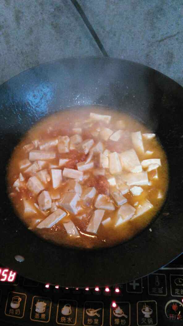 西红柿炖豆腐步骤6