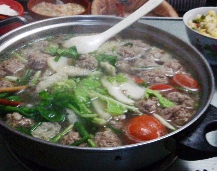 肉圆子火锅步骤9