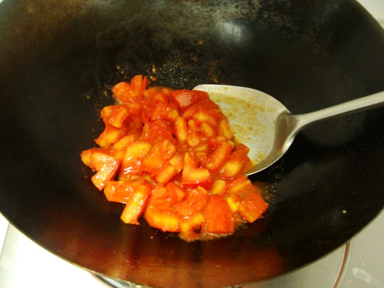 番茄平菇肉丝面步骤4