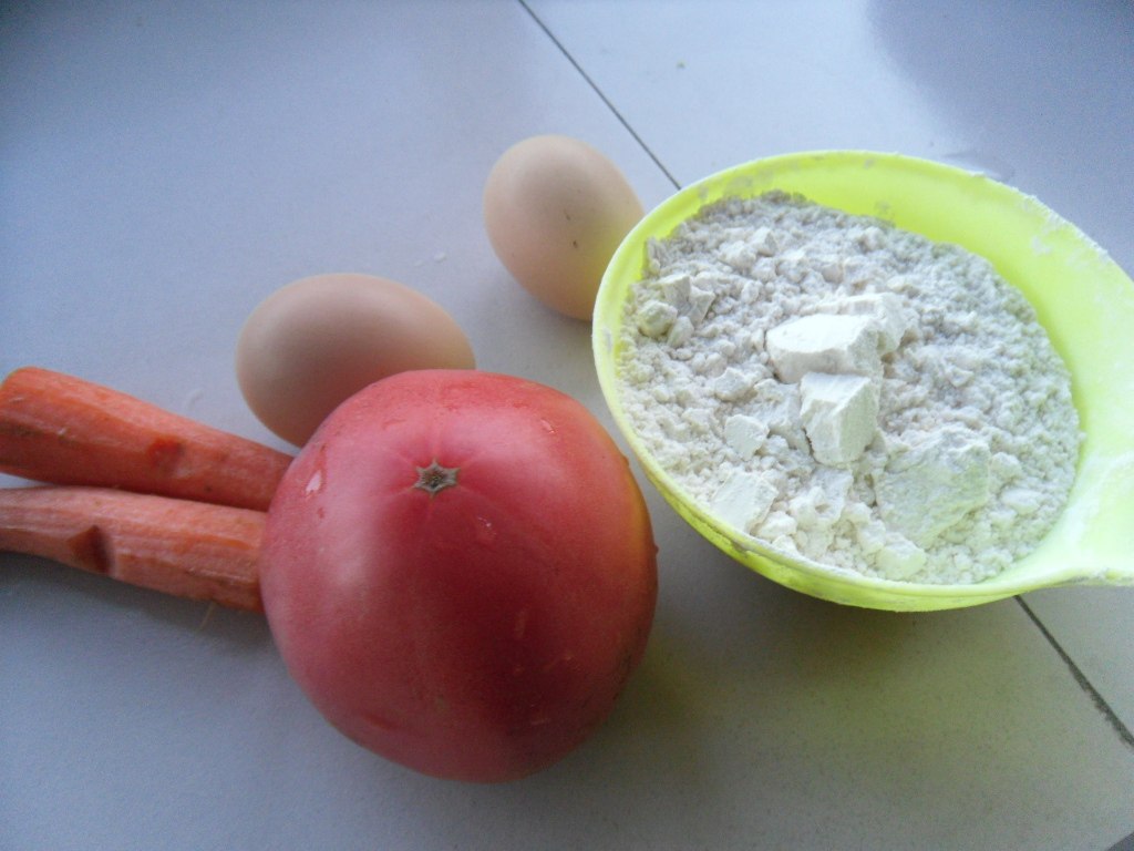 西红柿早餐饼步骤1