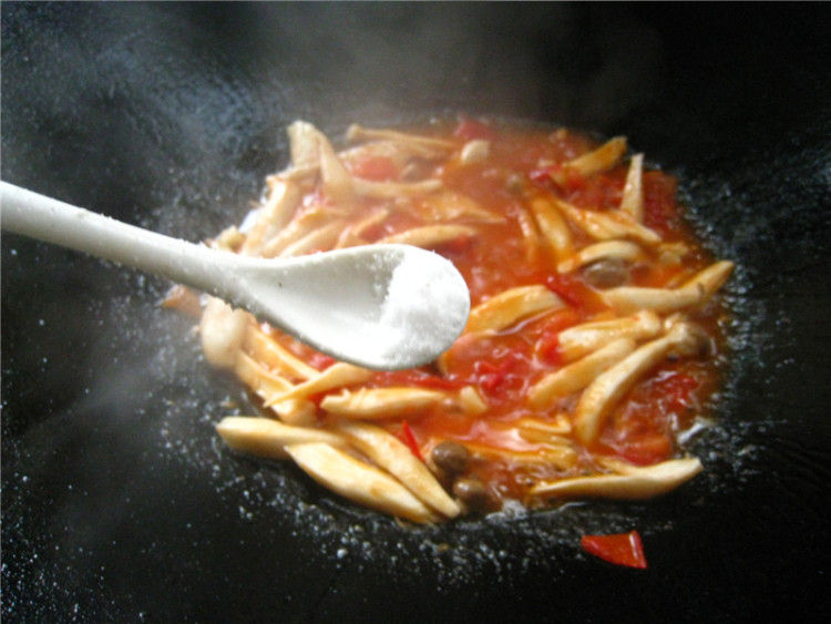 茄汁杏鲍菇肉皮步骤8