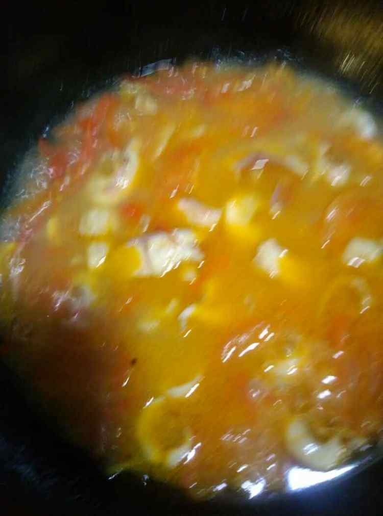 西红柿财鱼片汤步骤11