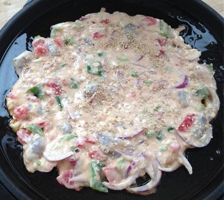 燕麦番茄虾仁软饼步骤9