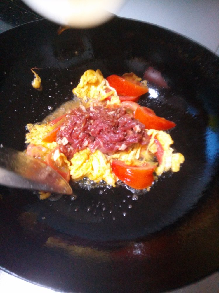 番茄肉丝炒蛋步骤5