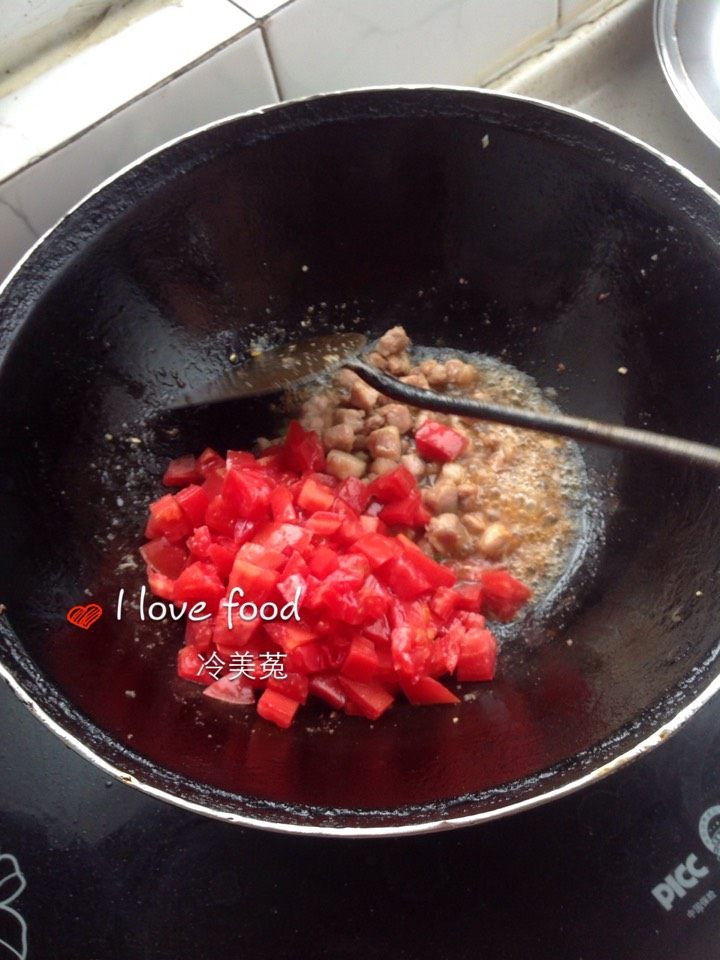 西红柿肉丁打卤面步骤10