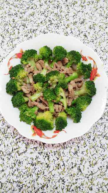 西兰花肉丝#多效护理步骤6