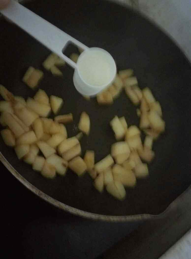 云吞皮版苹果派步骤7
