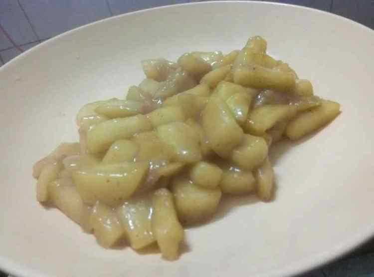 云吞皮版苹果派步骤9