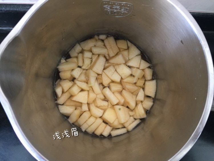 苹果糙米米糊步骤4