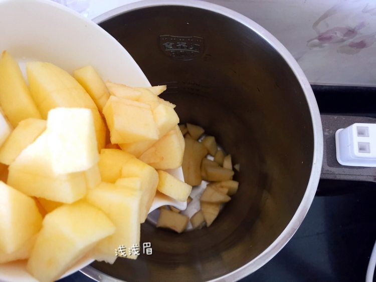 苹果糙米米糊步骤2