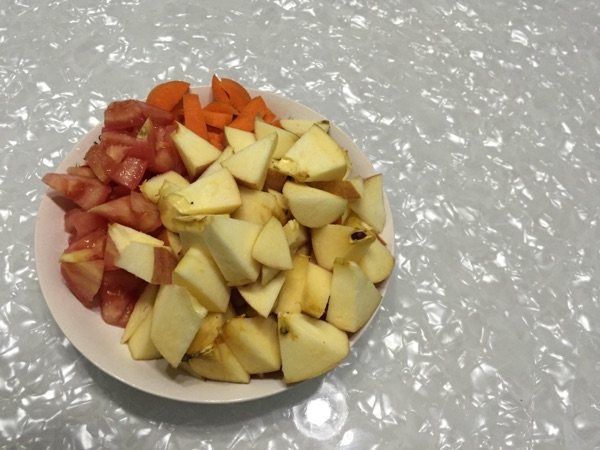 营养果蔬汁步骤2