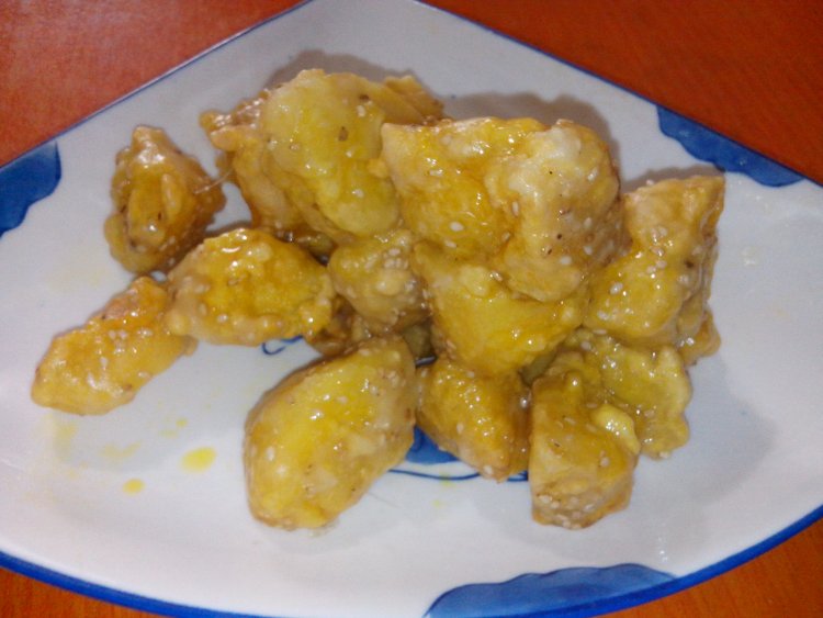 芝香拔丝苹果步骤15