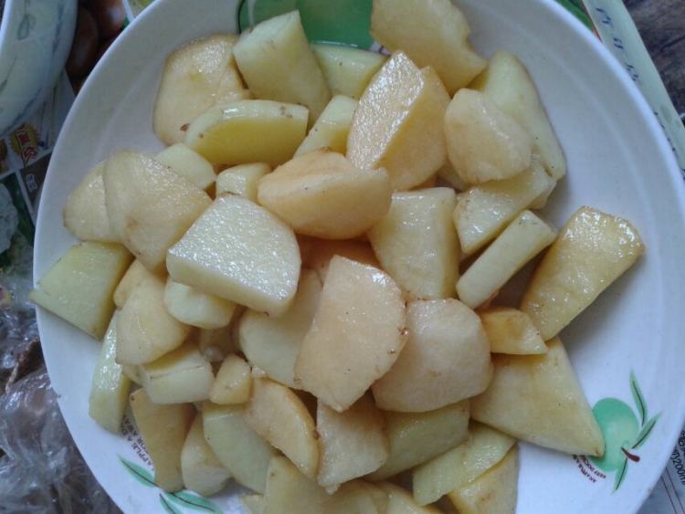 土豆炒苹果步骤14