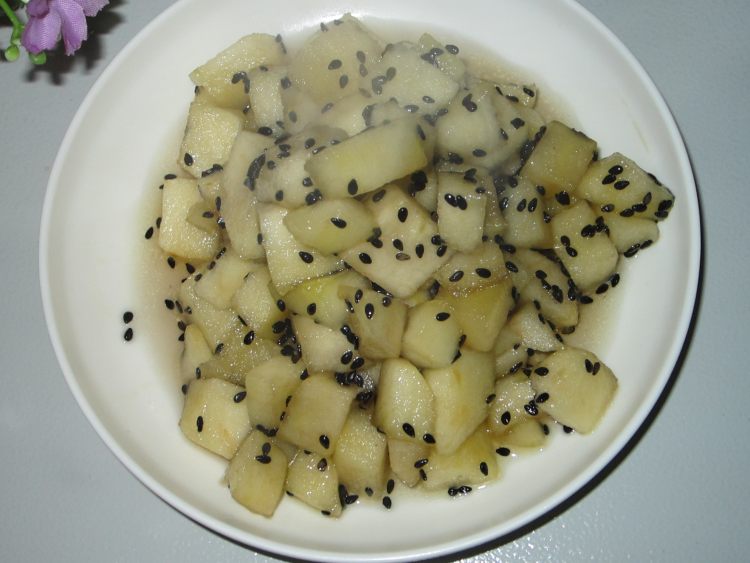 芝麻苹果丁步骤10