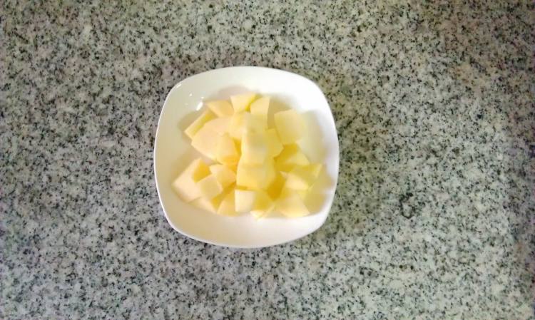 红豆黑米水果粥步骤6