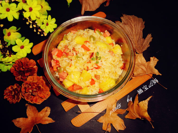 香肠菠萝炒饭步骤13