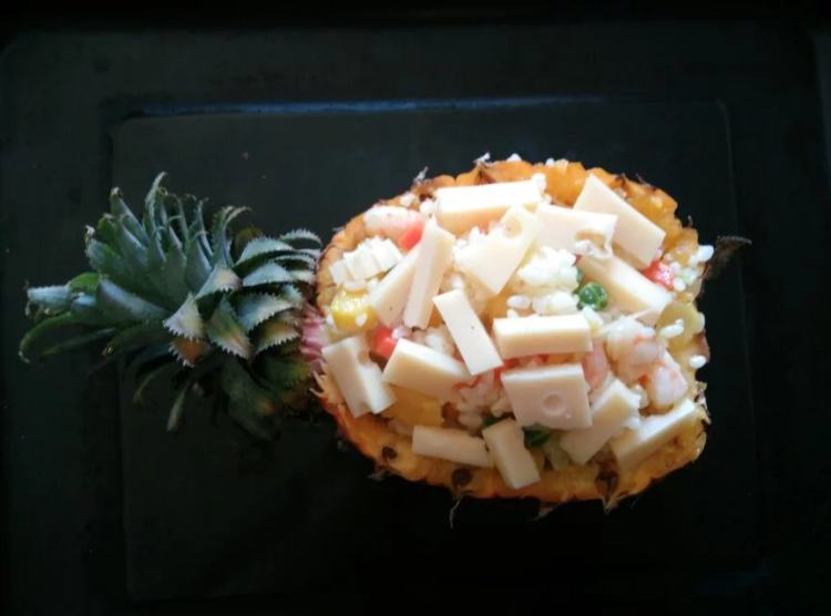 菠萝焗饭步骤5