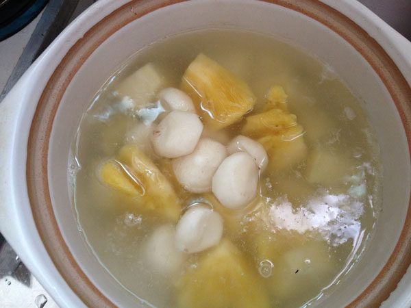 红薯菠萝汤步骤7