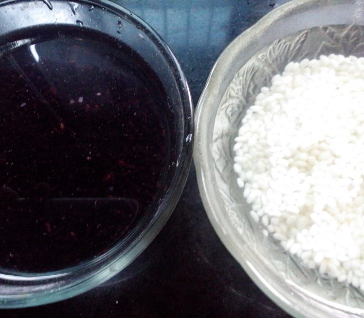 紫米菠萝饭步骤1