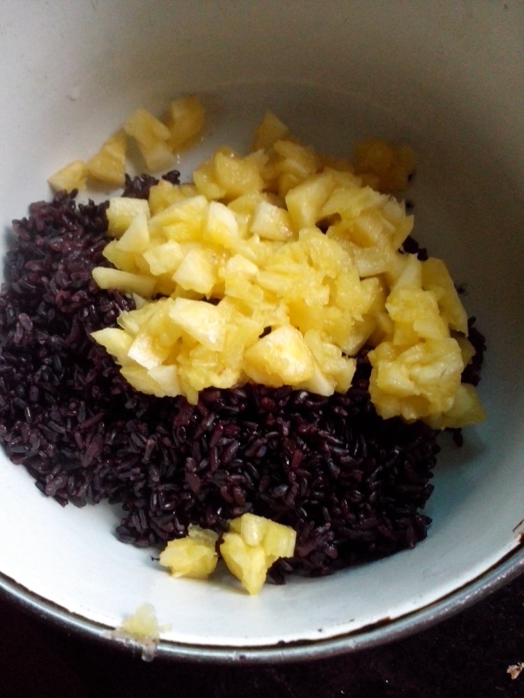 紫米菠萝饭步骤8