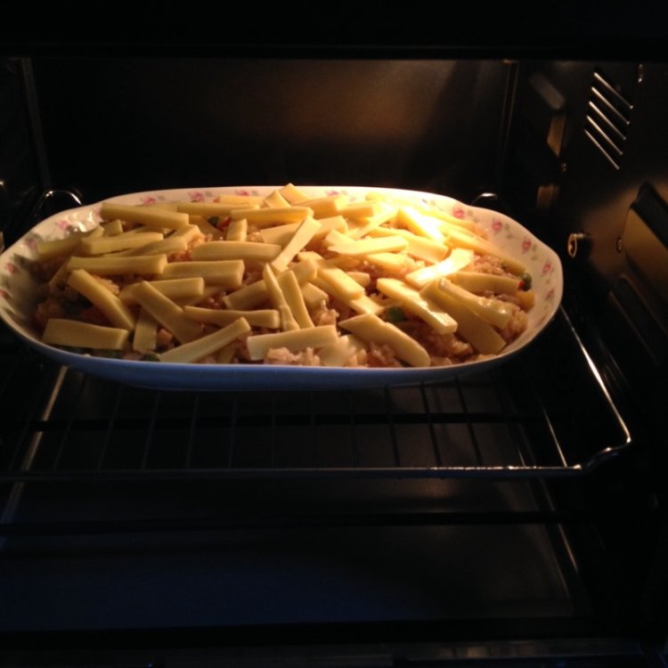 菠萝什锦焗饭步骤6