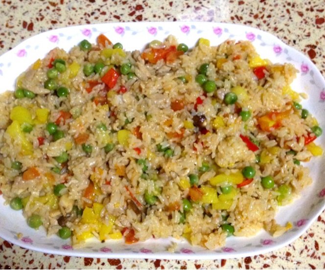 菠萝什锦焗饭步骤5