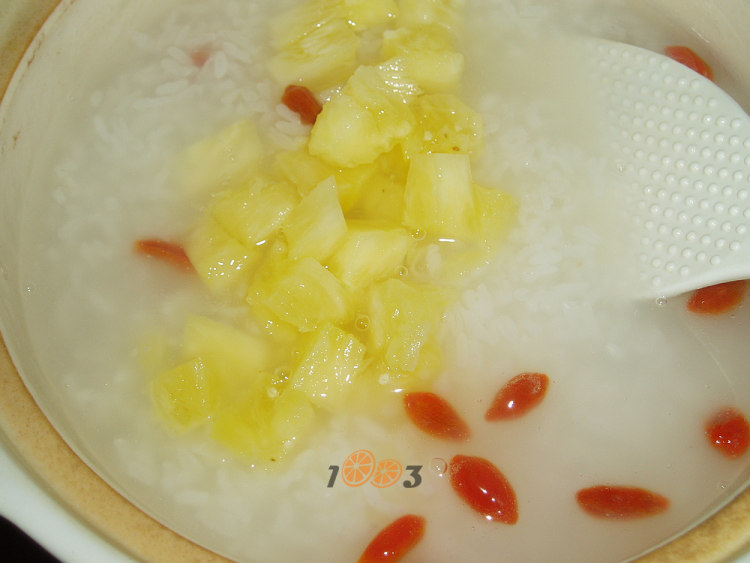 菠萝糯米粥步骤9