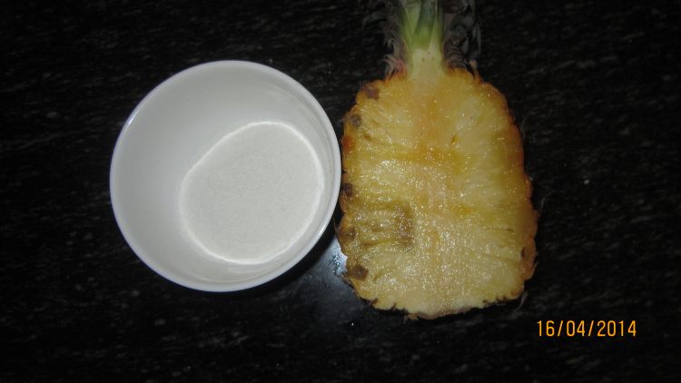 菠萝米糊步骤1