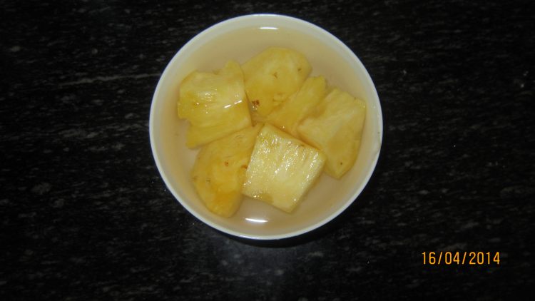 菠萝米糊步骤2