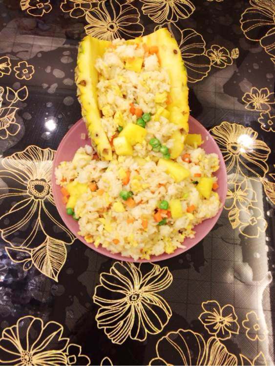 椰汁菠萝饭步骤7
