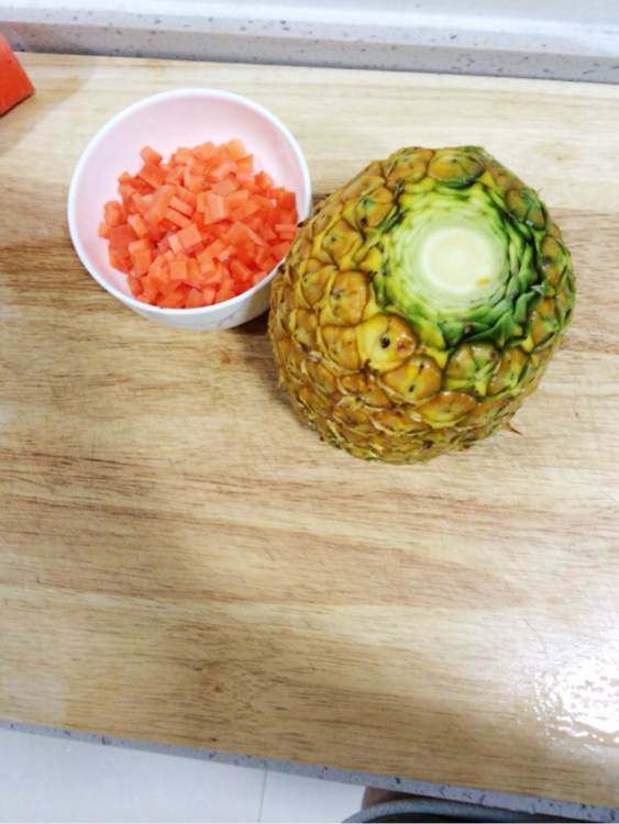椰汁菠萝饭步骤6