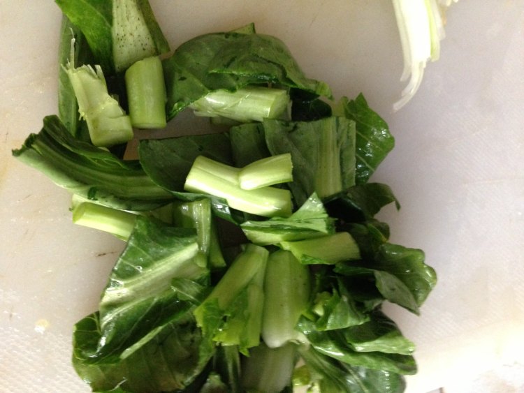 青菜炒菠萝步骤6