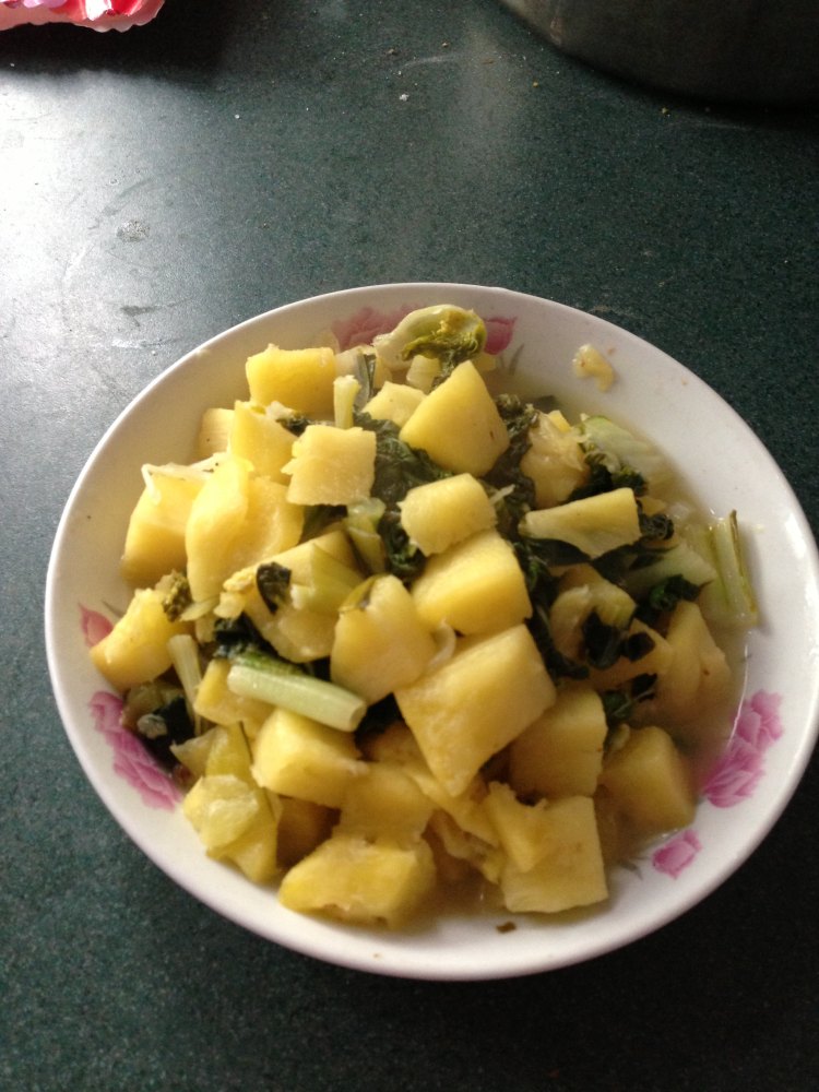 青菜炒菠萝步骤14