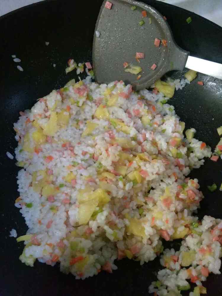 芝士菠萝饭步骤9
