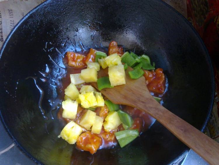 素菠萝咕咾肉步骤9