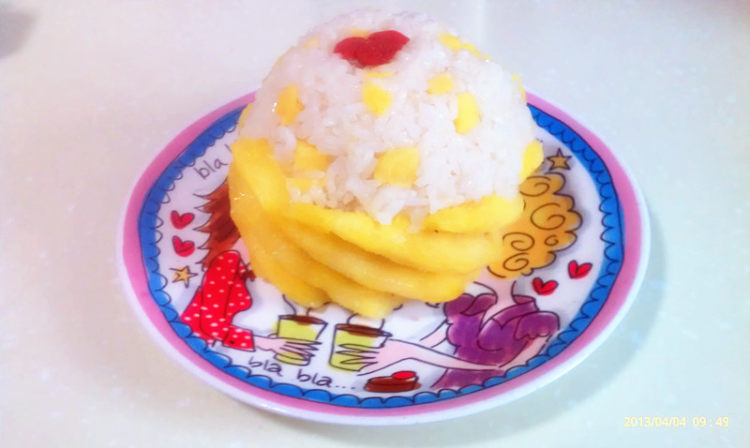 菠萝蜜汁糯米饭步骤7