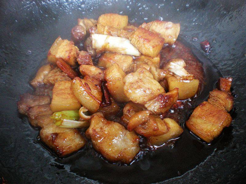菠萝红烧肉步骤10