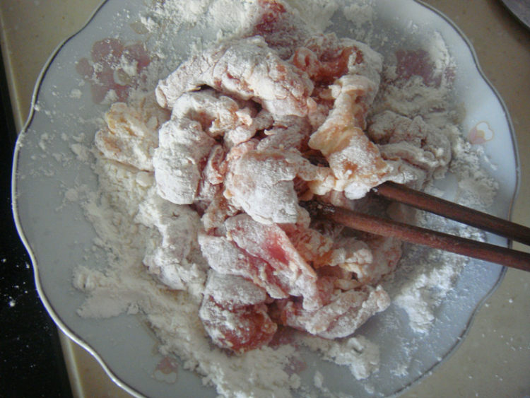 菠萝汁里脊肉步骤4