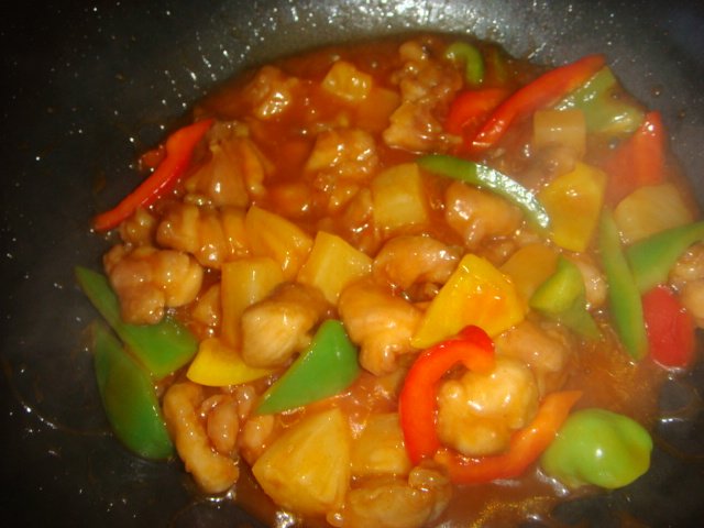 菠萝咕噜鸡肉步骤10
