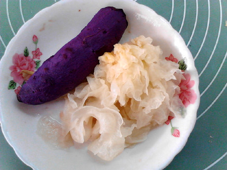 紫薯香蕉银耳露步骤4