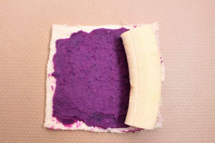 紫薯土司卷步骤8