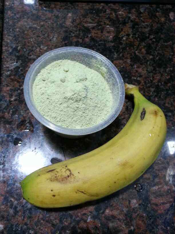 香蕉抹茶布丁步骤1