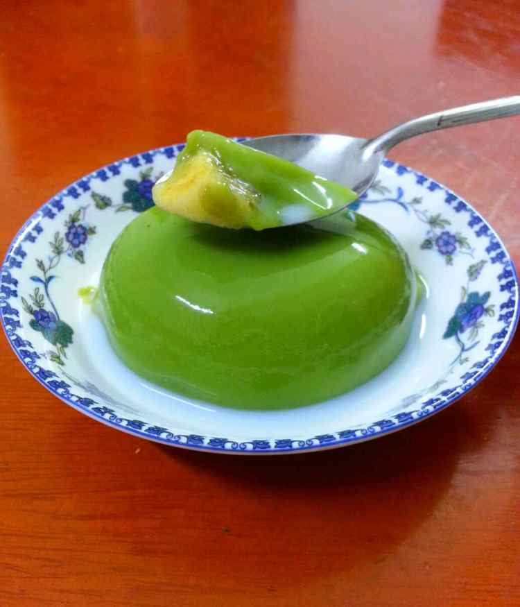香蕉抹茶布丁步骤6