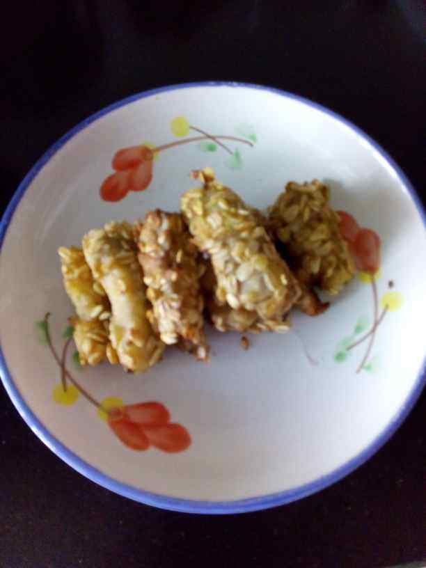 香蕉燕麦脆步骤7
